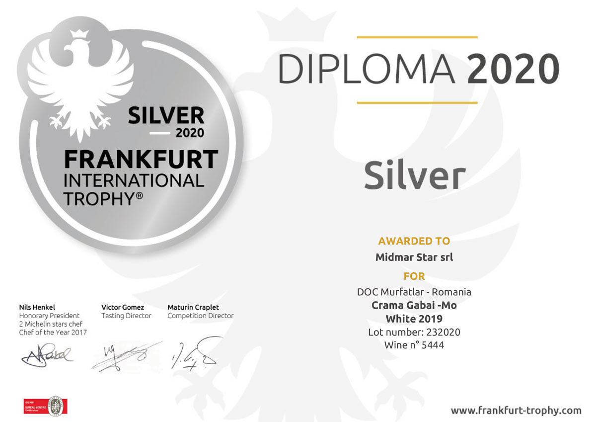 Medalie de argint la Frankfurt International Trophy 2020